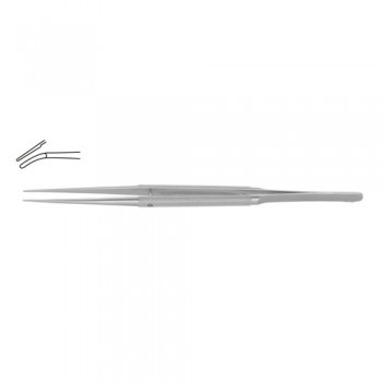 Diam-n-Dust™ Micro Dressing Forcep Curved Stainless Steel, 21 cm - 8 1/4" Tip Size 6.0 x 0.7 mm